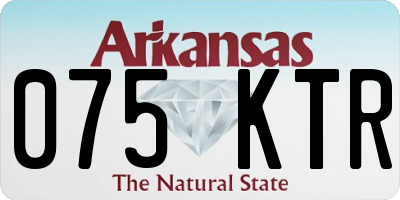 AR license plate 075KTR