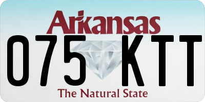 AR license plate 075KTT