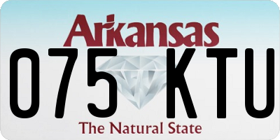 AR license plate 075KTU