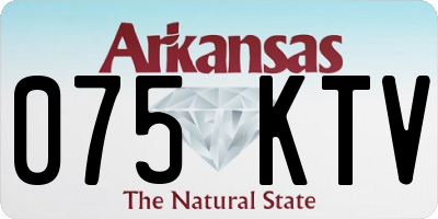 AR license plate 075KTV