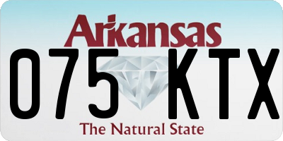 AR license plate 075KTX