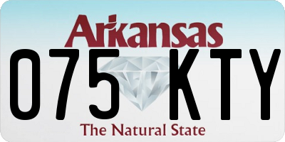 AR license plate 075KTY