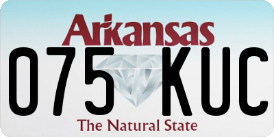 AR license plate 075KUC
