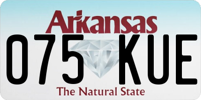 AR license plate 075KUE