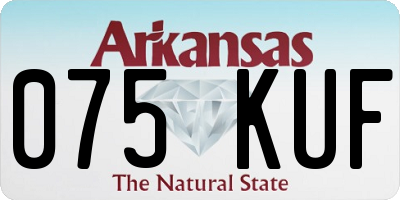 AR license plate 075KUF