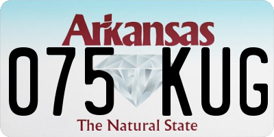 AR license plate 075KUG