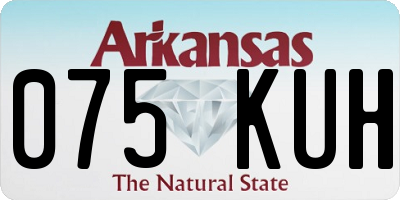 AR license plate 075KUH