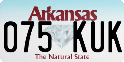 AR license plate 075KUK