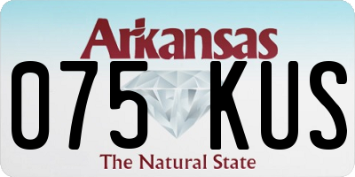 AR license plate 075KUS