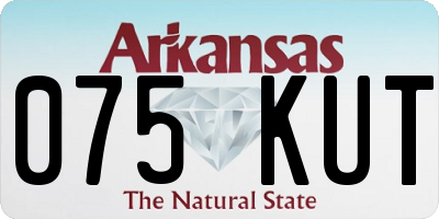 AR license plate 075KUT