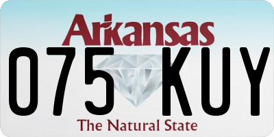 AR license plate 075KUY