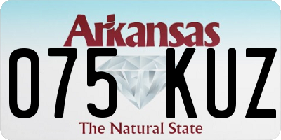 AR license plate 075KUZ