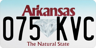AR license plate 075KVC