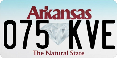 AR license plate 075KVE