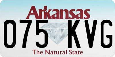 AR license plate 075KVG