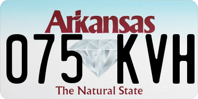 AR license plate 075KVH