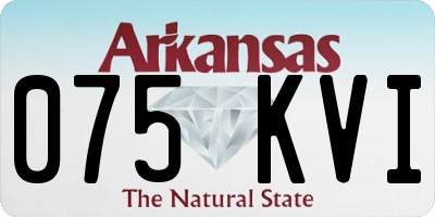 AR license plate 075KVI