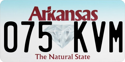 AR license plate 075KVM