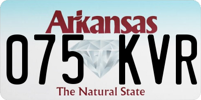 AR license plate 075KVR