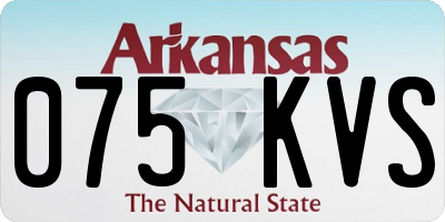 AR license plate 075KVS