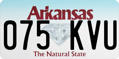 AR license plate 075KVU