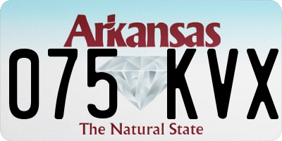 AR license plate 075KVX