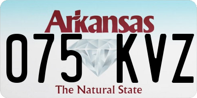 AR license plate 075KVZ