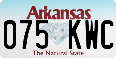 AR license plate 075KWC