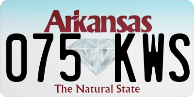 AR license plate 075KWS