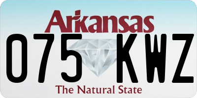 AR license plate 075KWZ