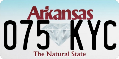 AR license plate 075KYC