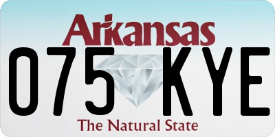 AR license plate 075KYE