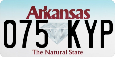 AR license plate 075KYP