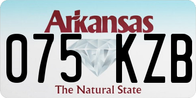 AR license plate 075KZB