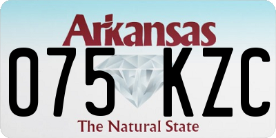 AR license plate 075KZC