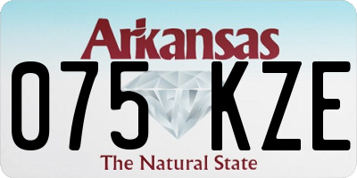 AR license plate 075KZE