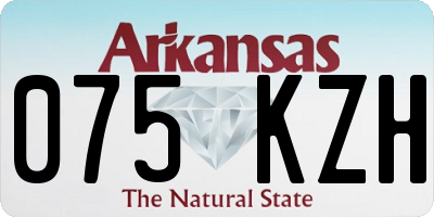 AR license plate 075KZH