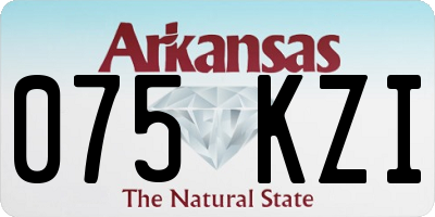 AR license plate 075KZI