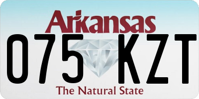 AR license plate 075KZT