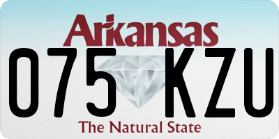 AR license plate 075KZU