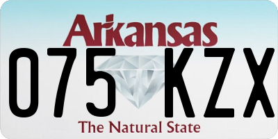 AR license plate 075KZX