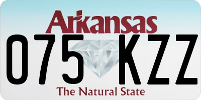 AR license plate 075KZZ