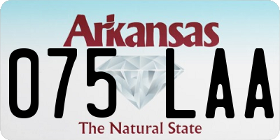 AR license plate 075LAA