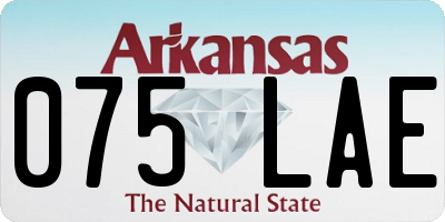 AR license plate 075LAE
