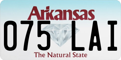 AR license plate 075LAI