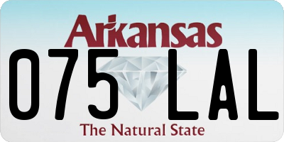 AR license plate 075LAL