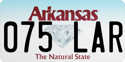 AR license plate 075LAR