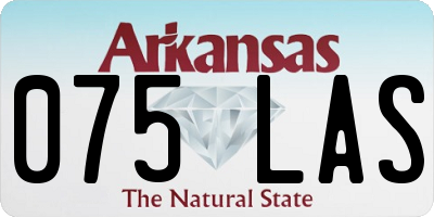 AR license plate 075LAS
