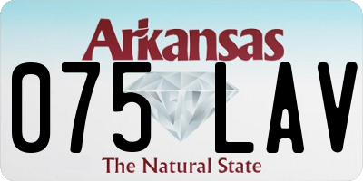 AR license plate 075LAV