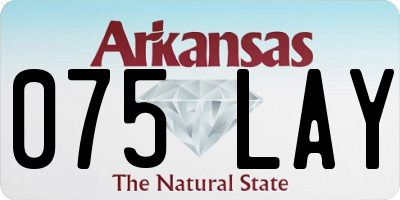 AR license plate 075LAY